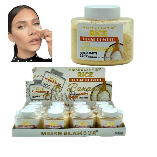 POLVO SUELTO TONOS MATTE DE ARROZ MEIKE GLAMOUR REF MK-020